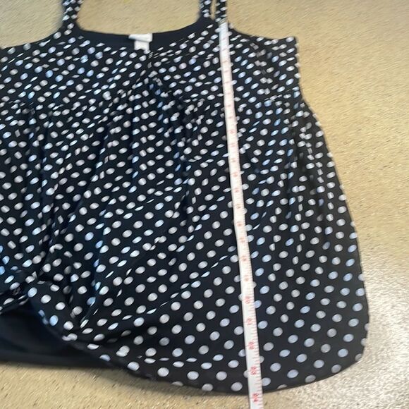 Venezia black white polka dot mesh tank top - Picture 11 of 12